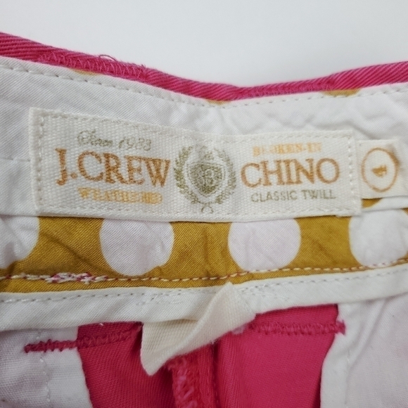J. Crew Chino Classic Twill City Fit Pink Shorts 4 - Picture 4 of 9